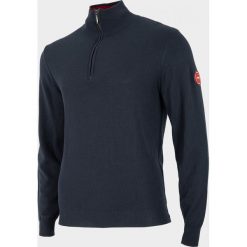 Sweter męski SWM605 - granat - Outhorn. Swetry męskie Outhorn, m, bez wzorów, ze stójką, bez kaptura. W wyprzedaży za 79,99 zł.