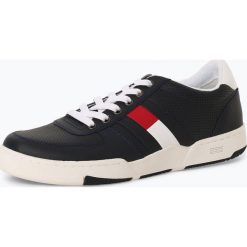Tommy Jeans - Tenisówki męskie z dodatkiem skóry, niebieski. Niebieskie trampki męskie Tommy Jeans, bez wzorów, z jeansu, bez zapięcia. Za 449,95 zł.