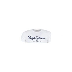 T-shirty z krótkim rękawem Pepe jeans ORIGINAL STRETCH. Białe t-shirty męskie Pepe Jeans, s, bez wzorów, z jeansu, bez kołnierzyka, krótkie. Za 87,20 zł.