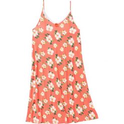Koszula nocna z wiskozy bonprix łososiowy w kwiaty. Pomarańczowe koszule nocne damskie bonprix, w kwiaty, z wiskozy. Za 27,99 zł.