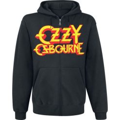 Ozzy Osbourne Crowned Skull Bluza z kapturem rozpinana czarny. Czarne bluzy męskie marki Ozzy Osbourne, l, z nadrukiem, z kapturem. Za 184,90 zł.