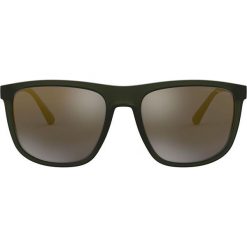 Emporio Armani - Okulary EA4124.57254T.57. Czarne okulary przeciwsłoneczne męskie marki Emporio Armani, z materiału, prostokątne. Za 599,90 zł.