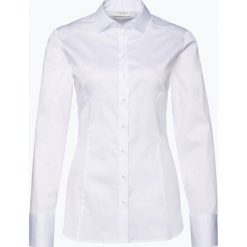 Eterna Slim Fit - Bluzka damska, czarny. Czarne bluzki damskie marki Eterna Slim Fit, bez wzorów, z bawełny, z koszulowym kołnierzykiem, bez rękawów. Za 349,95 zł.