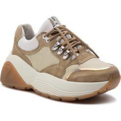 Sneakersy BRONX - 66255-CP Cappuccino 125. Brązowe półbuty damskie Bronx, ze skóry. W wyprzedaży za 419,00 zł.