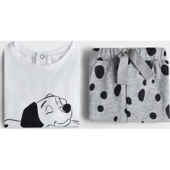 Mango Kids - Piżama dziecięca Dalmata 80-104 cm. Białe piżamy dziewczęce Mango Kids, bez wzorów, z bawełny, bez rękawów. W wyprzedaży za 49,99 zł.