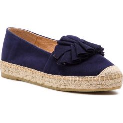 Espadryle KANNA - 19KV9006 Ante Marino. Niebieskie espadryle damskie marki Kanna, bez wzorów, ze skóry, bez obcasa, na płaskiej podeszwie. Za 399,00 zł.