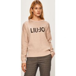 Liu Jo - Sweter. Czarne swetry damskie Liu Jo, s, z aplikacjami, z bawełny, bez rękawów, bez kaptura. W wyprzedaży za 349,90 zł.