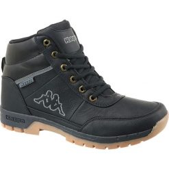 Kappa Bright Mid Light 242075-1111. Czarne buty trekkingowe męskie Kappa, na zimę, ze skóry, bez zapięcia. W wyprzedaży za 129,99 zł.