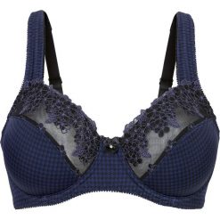 Biustonosz "minimizer" bonprix ciemnoniebiesko-czarny. Niebieskie biustonosze bonprix, bez wzorów. Za 54,99 zł.