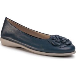 Baleriny THE FLEXX - A103/19 Navy. Niebieskie baleriny damskie The Flexx, na co dzień, bez wzorów, ze skóry ekologicznej, bez obcasa, bez zapięcia. Za 259,00 zł.