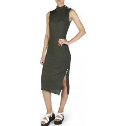 Guess Sukienka Damska Xs Zielony. Zielone sukienki damskie z falbanami marki Guess, xs, z aplikacjami. W wyprzedaży za 413,00 zł.