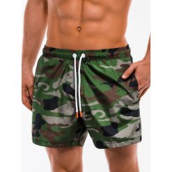Kąpielówki męskie W159 - zielone/moro. Zielone kąpielówki męskie Ombre Clothing, s, moro. Za 24,99 zł.
