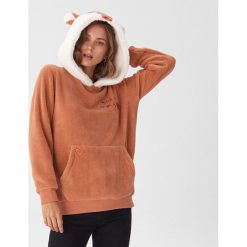 Pluszowa bluza z liskiem - Brązowy. Pomarańczowe bluzy damskie House, s, bez wzorów, bez rękawów, bez kaptura. Za 99,99 zł.