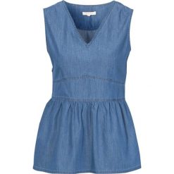 Truly mine Top Annaluna niebieski female niebieski 44. Niebieskie bluzki damskie Truly mine, m, bez wzorów, z dekoltem w serek. Za 279,00 zł.