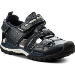 Sandały męskie skórzane: Sandały GEOX – J720RA J720RA 054CE C4002 S Navy