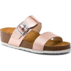 Klapki SALAMANDER - Tavira 32-13102-33 Rosegold. Różowe klapki damskie Salamander, bez wzorów, ze skóry ekologicznej, bez obcasa, na obcasie. Za 169,00 zł.