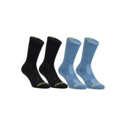 Skarpety Sportowe Rs500 4 Pary. Niebieskie skarpetki męskie ARTENGO, bez wzorów, z elastanu. Za 29,99 zł.