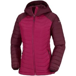 Columbia Powder Lite Hooded Jacket Pomegranate Ri L. Czerwone kurtki sportowe damskie marki Columbia, l, z materiału, z kapturem, omni-heat (columbia). Za 399,00 zł.