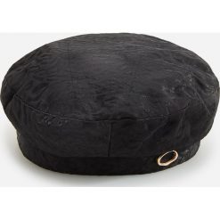 Żakardowy beret - Czarny. Czarne berety damskie Reserved, bez wzorów, z żakardem. Za 59,99 zł.