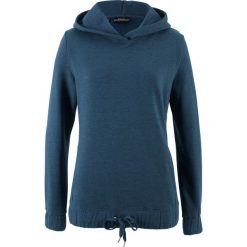 Bluzy damskie: Bluza z gumką w dolnej części bonprix ciemnoniebieski