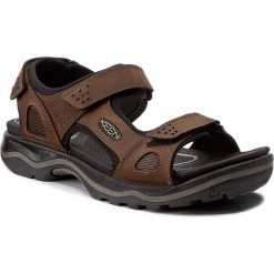 Sandały KEEN - Rialto 3 Point 1016643 Dark Earth/Black. Pomarańczowe klapki męskie Keen, bez wzorów, ze skóry. W wyprzedaży za 269,00 zł.