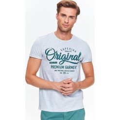 T-shirty męskie: T-SHIRT MĘSKI Z NADRUKIEM