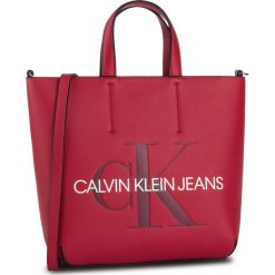 Torebka CALVIN KLEIN JEANS - Sculpted Monogram Mini Tote K60K605522 649. Czerwone torebki klasyczne damskie Calvin Klein Jeans, bez wzorów, z jeansu, klasyczne, bez dodatków. W wyprzedaży za 289,00 zł.
