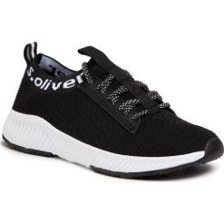 Sneakersy S.OLIVER - 5-23639-34 Black 001. Czarne półbuty damskie S.Oliver, z tworzywa sztucznego. Za 239,00 zł.
