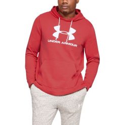 Under Armour Terry Bluza Czerwony. Czerwone bluzy męskie Under Armour, xl, z nadrukiem, z poliesteru, bez kołnierzyka, bez rękawów, bez kaptura. Za 274,95 zł.