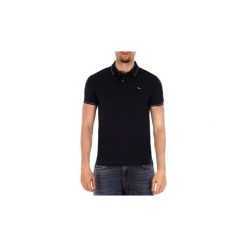 Koszulki polo z krótkim rękawem Harmont Blaine POLO STRETCH. Niebieskie koszulki męskie Harmont Blaine, xl, bez wzorów, polo, z krótkim rękawem, krótkie. Za 454,71 zł.