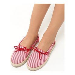 Espadryle damskie: Czerwone Espadryle Blurred Lines