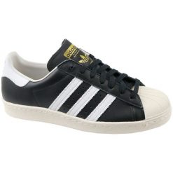 Adidas Superstar 80s g61069 46 2/3 Czarne. Czarne buty sportowe męskie marki Adidas, ze skóry, adidas superstar. W wyprzedaży za 349,99 zł.