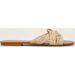 Answear - Klapki Best Shoes. Brązowe klapki damskie ANSWEAR, bez wzorów, z gumy, bez obcasa, na obcasie. Za 89,90 zł.