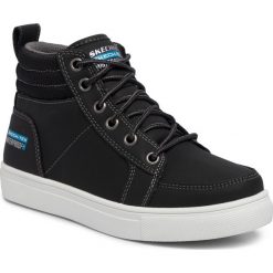 Sneakersy SKECHERS - City Point 91961L/BLK Black. Czarne trampki chłopięce Skechers, bez wzorów, ze skóry ekologicznej, bez zapięcia. W wyprzedaży za 189,00 zł.