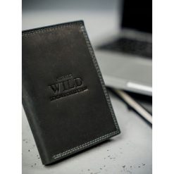 Portfel męski skórzany Always Wild N4-MHU czarny - Brązowy. Pomarańczowe portfele męskie ALWAYS WILD, bez wzorów. Za 49,99 zł.