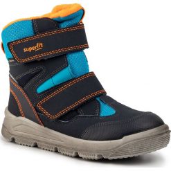 Śniegowce SUPERFIT - 5-09078-80 S Blau/Blau. Niebieskie śniegowce chłopięce Superfit, bez zapięcia, gore-tex. Za 349,00 zł.