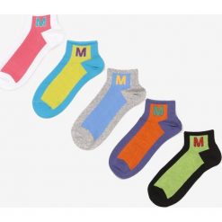 5-pack Mix Kolorów Skarpety Idahdone. Skarpetki damskie Born2be, bez wzorów. W wyprzedaży za 34,99 zł.