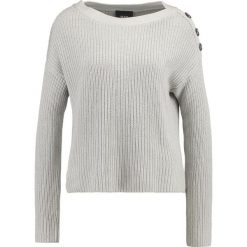 Swetry klasyczne damskie: Object OBJJONSEY Sweter light grey melange