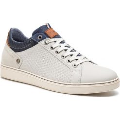 Sneakersy WRANGLER - Owen Derby WM91021A White 51. Szare sneakersy męskie Wrangler, na co dzień, bez wzorów, ze skóry, bez zapięcia. W wyprzedaży za 239,00 zł.