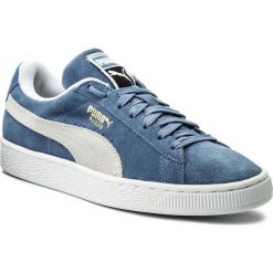 Sneakersy PUMA - Suede Classic 365347 03 Infinity/Puma White. Niebieskie półbuty damskie Puma, na co dzień, bez wzorów, ze skóry, bez obcasa, na płaskiej podeszwie, bez zapięcia. W wyprzedaży za 229,99 zł.