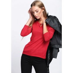 Czerwony Sweter Vision Of Love. Czerwone bez kategorii Born2be, xl, z okrągłym kołnierzem. Za 19,99 zł.