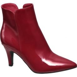 Botki damskie: botki damskie Catwalk czerwone