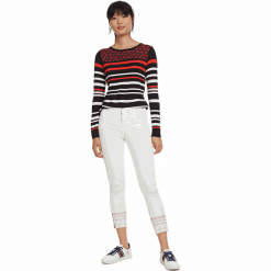 Desigual Jeansy damskie Pant Miami Crudo 19SWPN14 1001 (rozmiar 38). Jeansy damskie Desigual, z jeansu. W wyprzedaży za 256,00 zł.