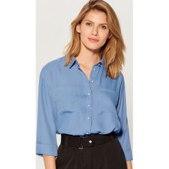 Koszula oversize - Niebieski. Niebieskie koszule damskie marki Mohito. Za 79,99 zł.
