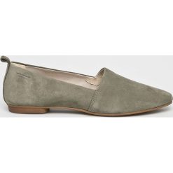 Vagabond - Baleriny Sandy. Zielone baleriny damskie Vagabond, bez wzorów, ze skóry, bez obcasa. Za 339,90 zł.