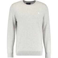 Swetry klasyczne męskie: Abercrombie & Fitch FINE GAUGE CREW Sweter heather grey