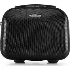Kosmetyczka 56-3P-974-11. Czarne kosmetyczki damskie Wittchen, w paski, eleganckie. Za 79,90 zł.