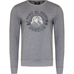 Bluza BOGNER PORT. Szare bluzy męskie Bogner, z aplikacjami, z dzianiny, klasyczne, z klasycznym kołnierzykiem, bez rękawów, bez kaptura. W wyprzedaży za 664,00 zł.