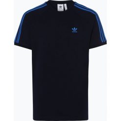 Adidas Originals - T-shirt męski, niebieski. Niebieskie t-shirty męskie adidas Originals, s, w paski, z bawełny, eleganckie, bez kołnierzyka. Za 129,95 zł.