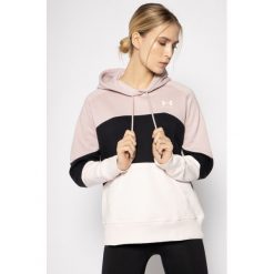 Bluza Under Armour Ua Rival Fleece Colour Block 1353544. Różowe bluzy damskie Under Armour, s, bez wzorów, z bawełny, bez rękawów, bez kaptura. Za 219,00 zł.